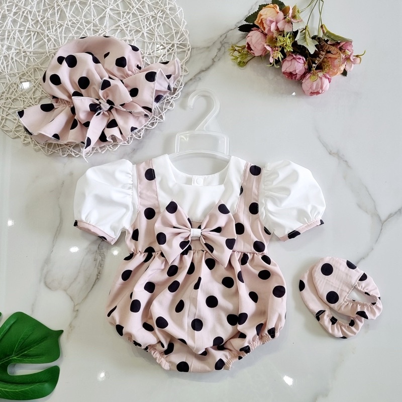 Body Hoạ Tiết Quả Đỏ NHÍM XÙ KIDS Cho Bé Gái Sơ Sinh Đầy Tháng, Thôi Nôi Chất Đũi Lạnh A435