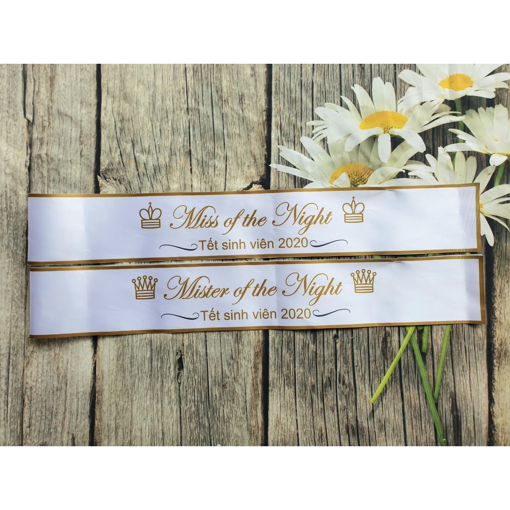 Băng Đeo Chéo, Băng Đeo Hoa Hậu