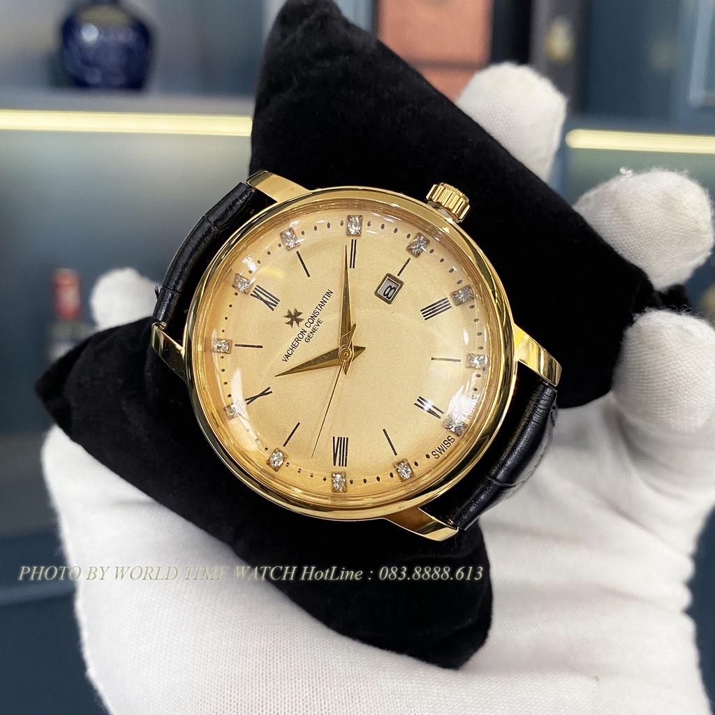 Đồng hồ nam Patek P5080 dây da cao cấp , full box, bảo hành 3 năm, kính sapphire chống xước chống nước