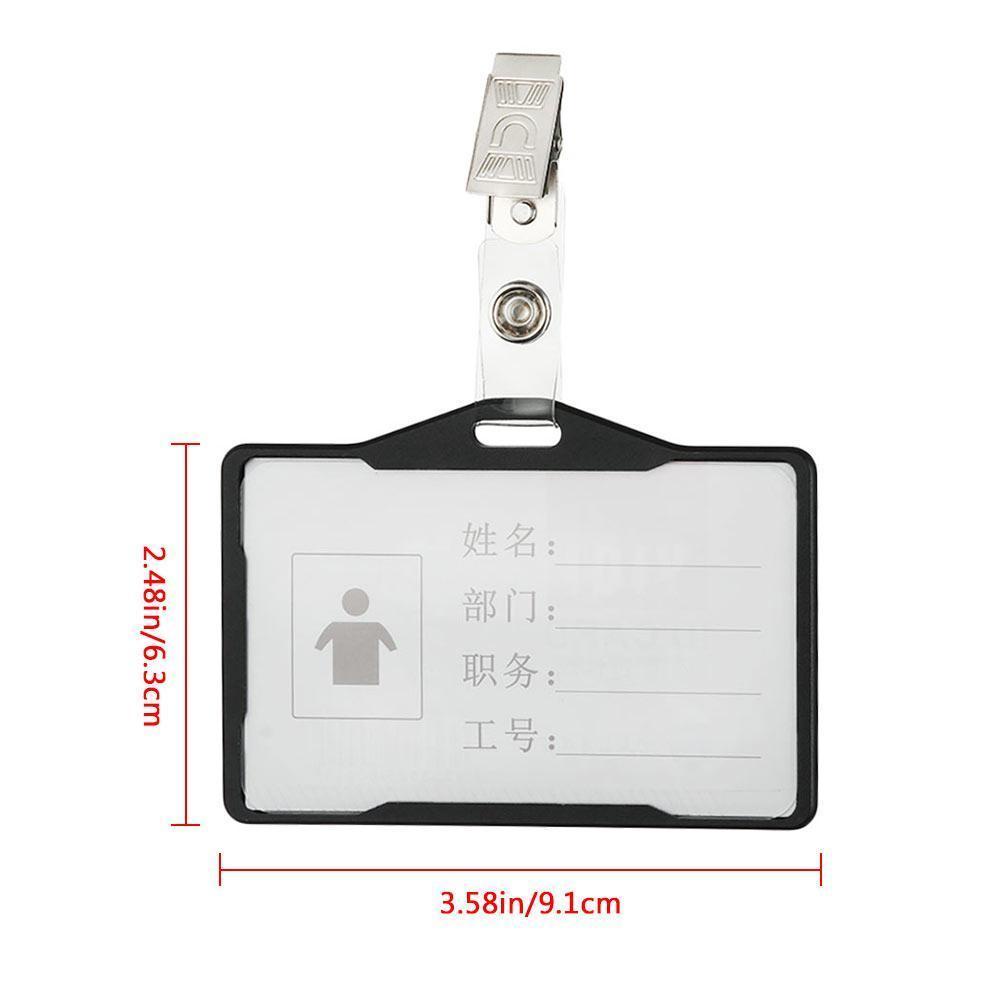 Kẹp Giữ Thẻ ID/Thẻ Tên Bằng Kim Loại Đa Năng Thời Trang Tiện Dụng Cho Nam Và Nữ