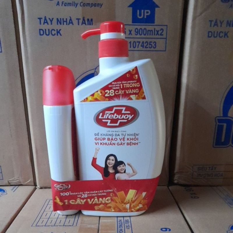 SỮA TẮM LIFEBUOY 800ML - tặng sữa tắm