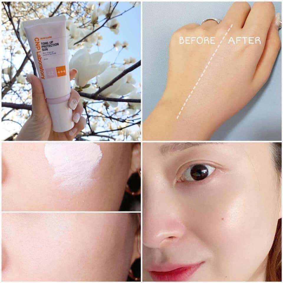 Kem chống nắng nâng tone kiềm dầu CNP Laboratory Tone-Up Protection Sun SPF42/PA+++