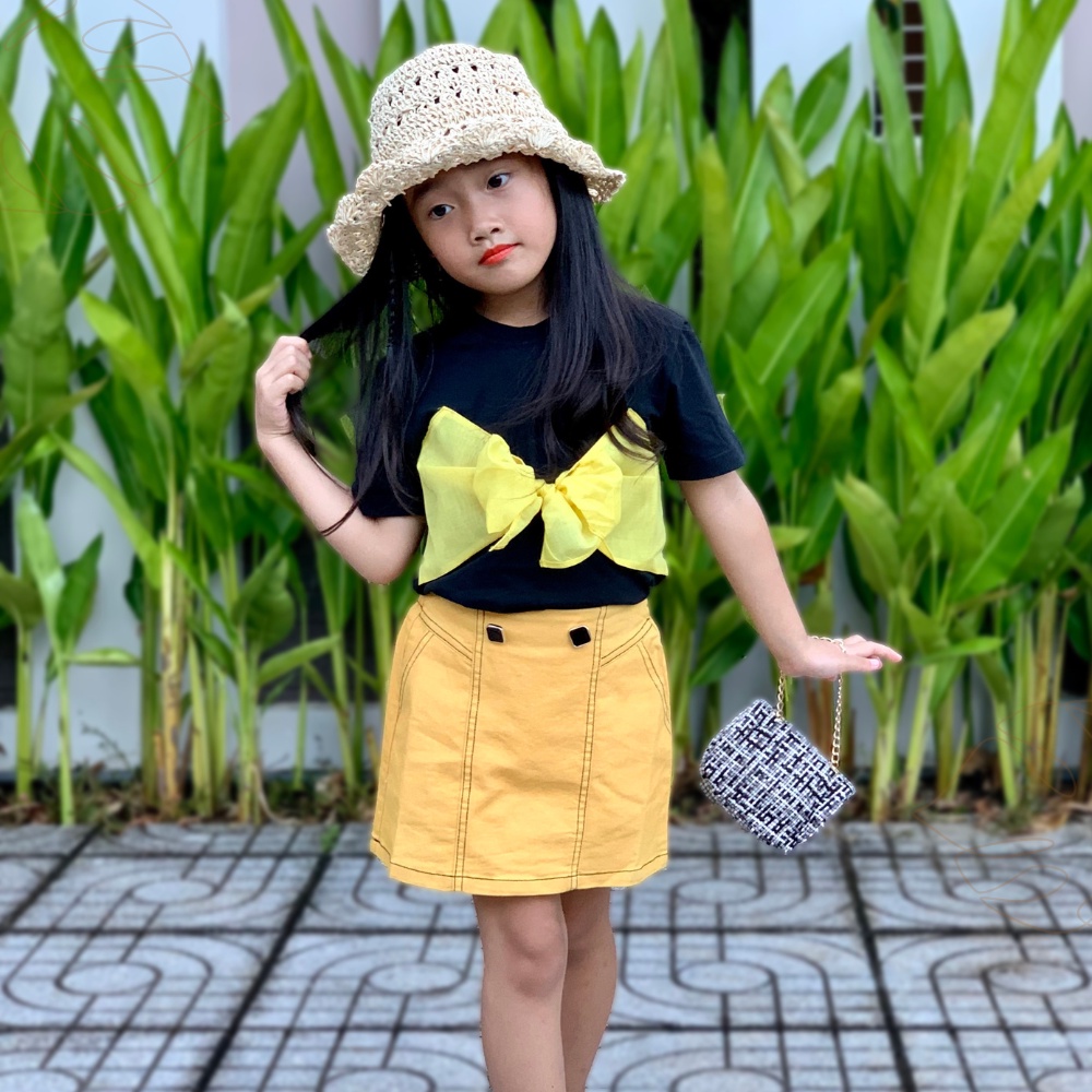 Chân váy chữ A cho bé gái năng động, thời trang full size - JJ Kids