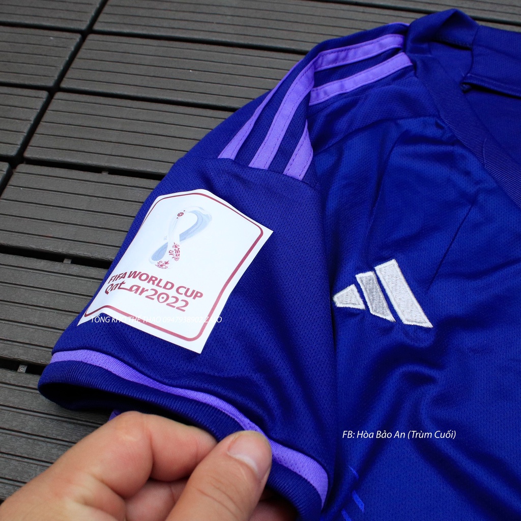 Bộ quần áo đá banh ĐT Argentinal màu tím mùa Wordcup 2022 - FULL logo/Hàng cao cấp Thailand