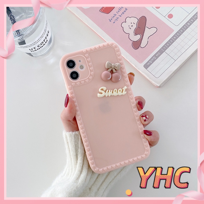 ốp iphone Họa Tiết Trái Cherry 3D Dễ Thương tương thích iPhone 6/6plus/6s/6splus/7/7plus/8/8plus/x/xs/xr/xsmax/11/12/13/pro/max/plus/promax-053