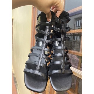 Guốc sandal chiến binh nữ (sẵn đen 38)