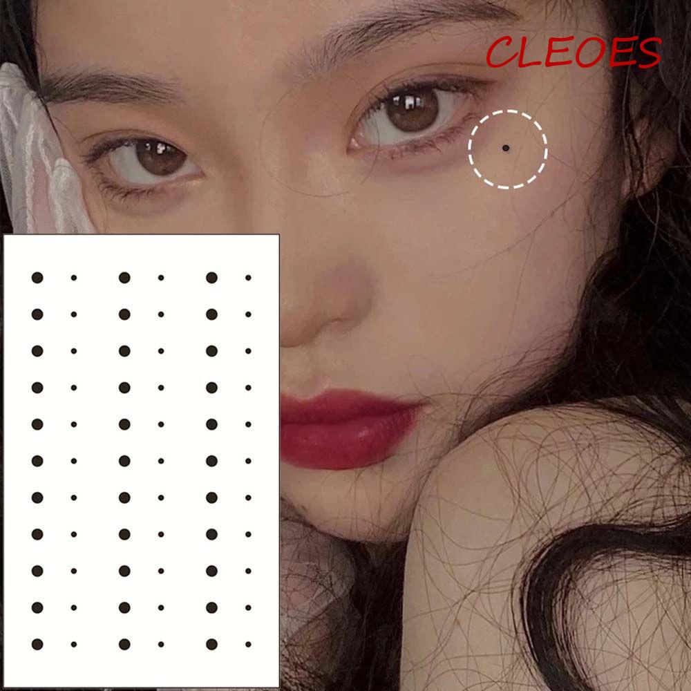 Hình Xăm Dán Họa Tiết Chấm Bi Đen Phong Cách Hàn Quốc