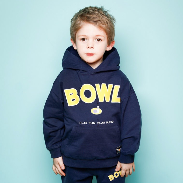 Bộ nỉ da cá áo hodie Bowl 2 màu cho bé BJE010