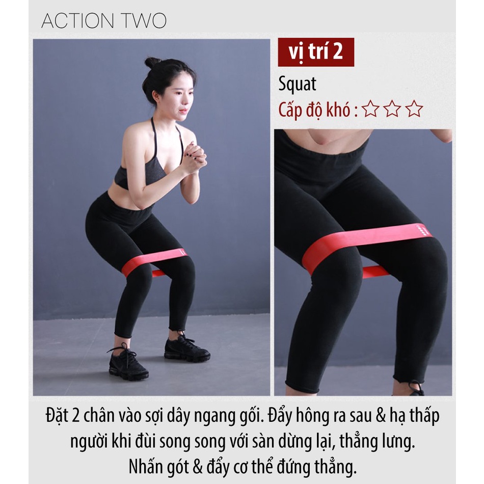 Dây đàn hồi kháng lực BG Miniband tập Gym Yoga Thái Lan cao cấp đa năng mới 2023 MÀU VÀNG (L) 11-13KG HOT