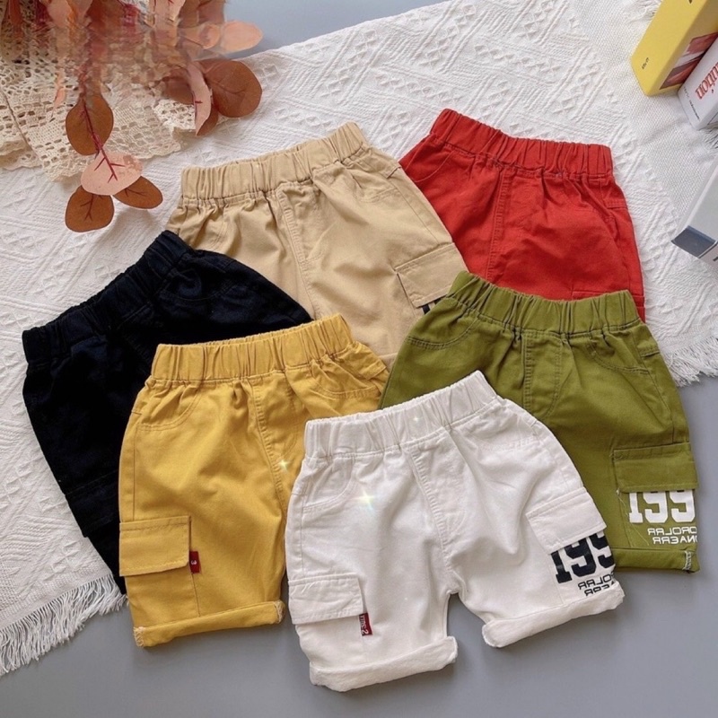 Quần Kaki đùi túi hộp cho bé siêu xinh