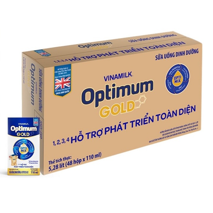 Thùng sữa pha sẵn Optimum Gold 110ml (48 hộp)