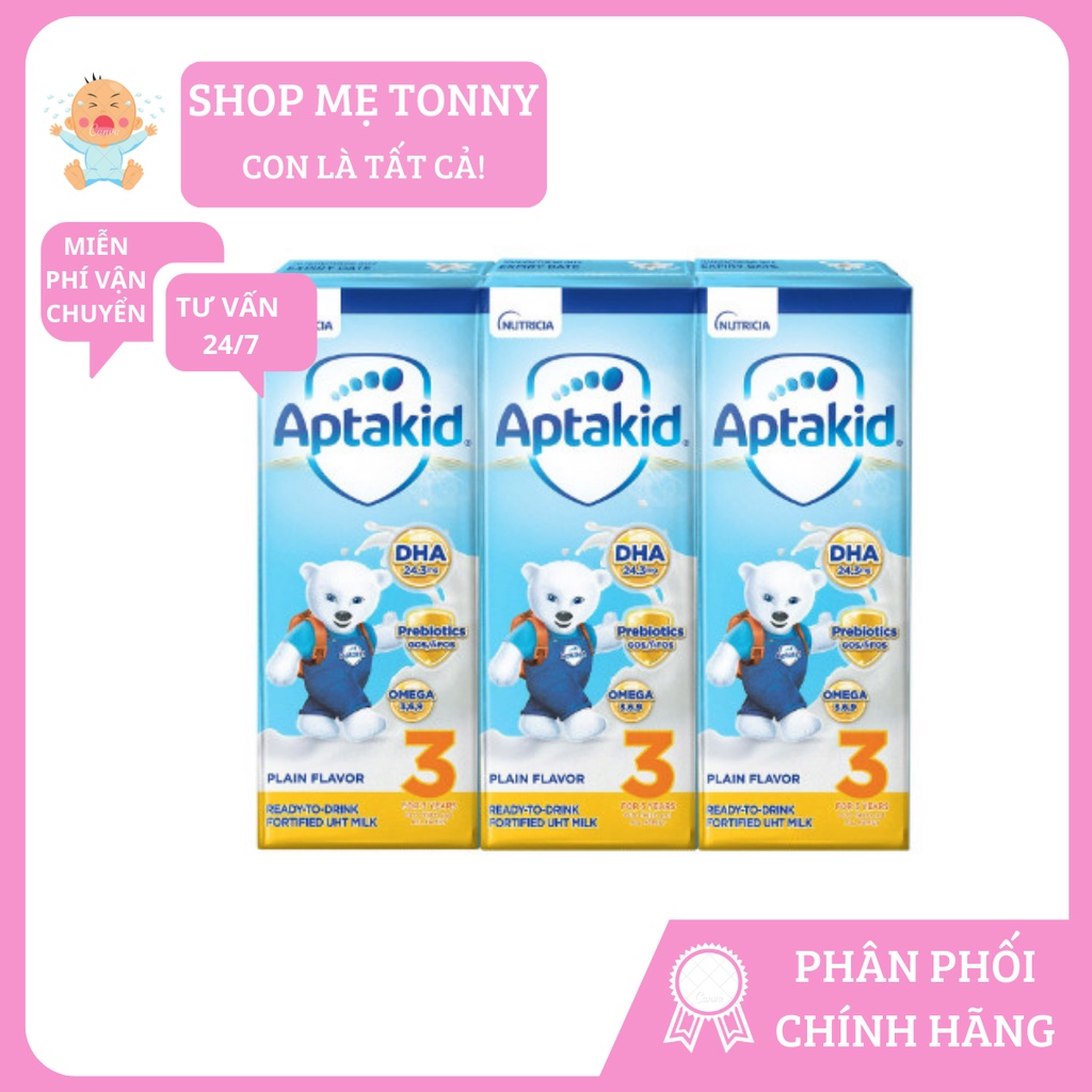 Sữa nước Aptakid 180ml ( lốc 3 hộp)