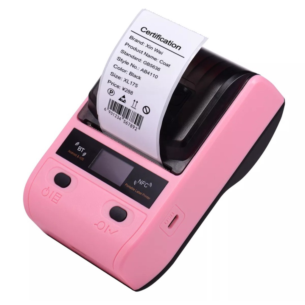 Giấy in nhiệt dán được cho máy in bluetooth mini cầm tay,máy in con mèo, máy Peripage, máy PT210...