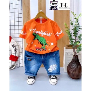 Sét jean khủng long bé size đại