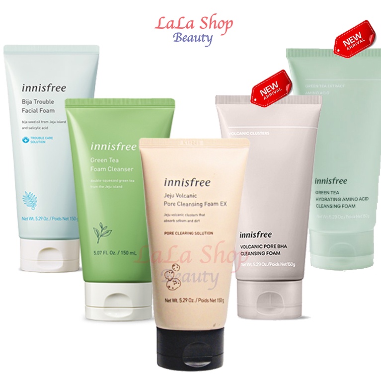 Sữa Rửa Mặt Innisfree Cleansing Foam 150ml giúp làm sạch, kiểm soát nhờn và làm trắng da