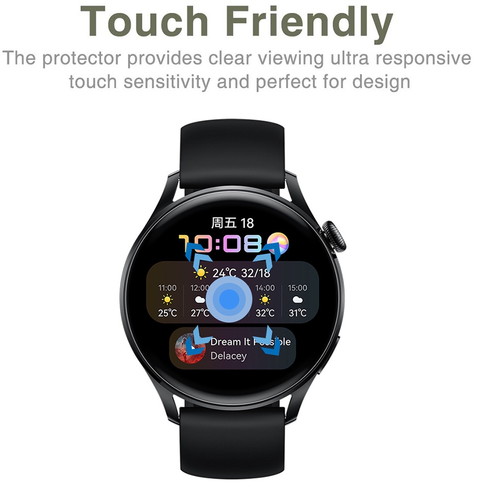 Set 2 / 3 / 5 / 10 Kính Cường Lực Bảo Vệ Màn Hình Cho Đồng Hồ Huawei Watch GT 3 GT3 SE