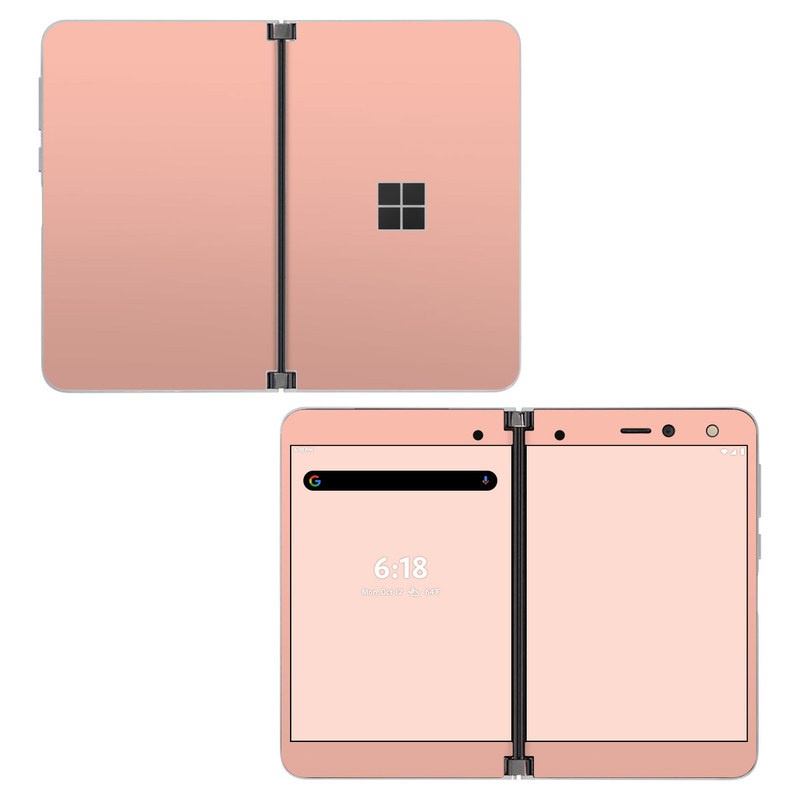 Skin decal dán Surface Duo mẫu Solid State Peach (đã cắt sẵn, dễ dán)