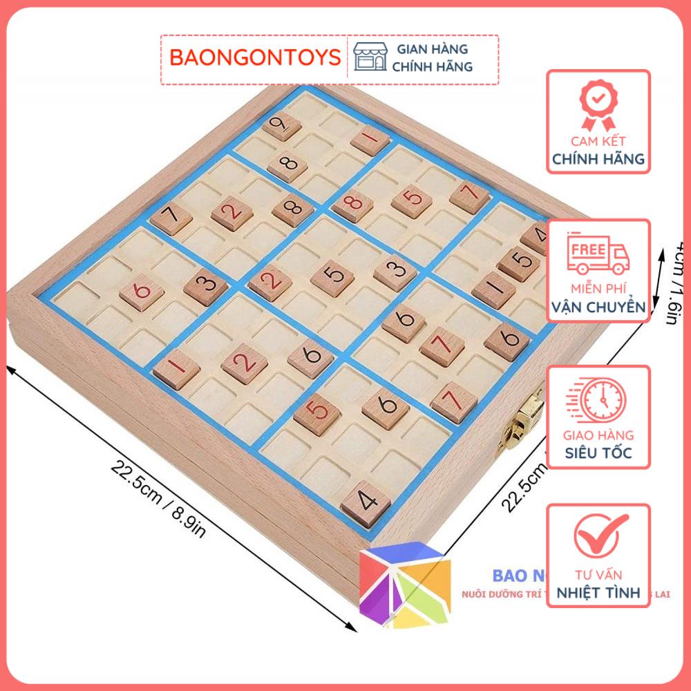 ĐỒ CHƠI BOARD GAME CỜ SUDOKU, TRÒ CHƠI TRÍ TUỆ THÔNG MINH CHO BÉ, PHÁT TRIỂN TRÍ NÃO TƯ DUY LOGIC DG192 BAO NGON TOYS