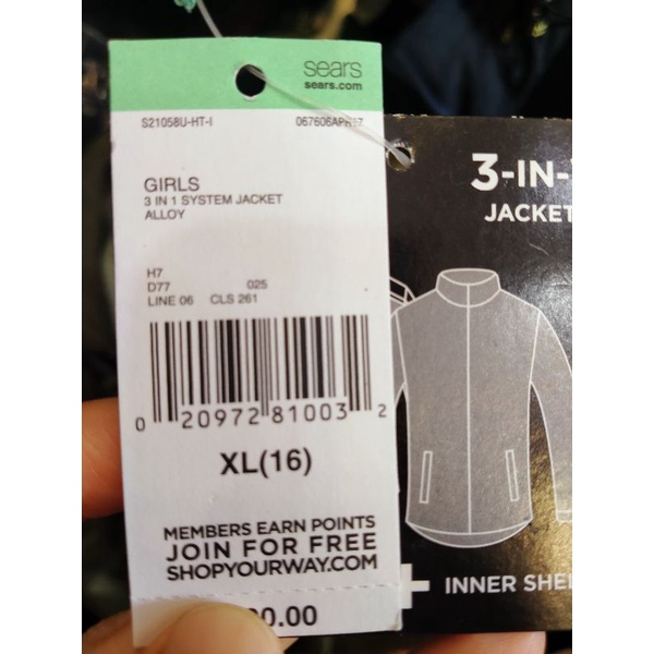 Áo mùa đông trẻ em size XL