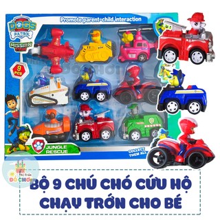 Xe đồ chơi chó cứu hộ Paw Patrol cho bé chạy trớn nhiều mẫu không dùng pin - Thi trấn đồ chơi
