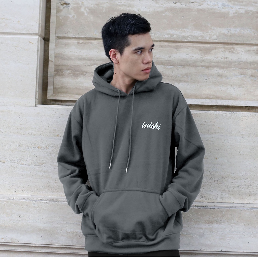 Hoodie trơn thời trang INICHI A1104 form rộng