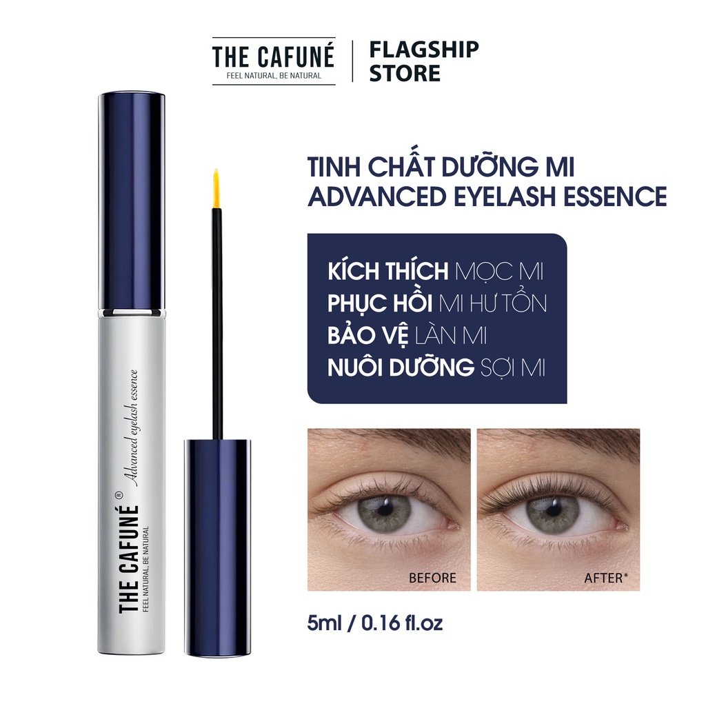 Tinh Chất Dưỡng Mi The Cafuné, Giúp Mi Mọc Dài Dày Tự Nhiên, Phục Hồi Và Ngăn Ngừa Rụng Mi 5ml