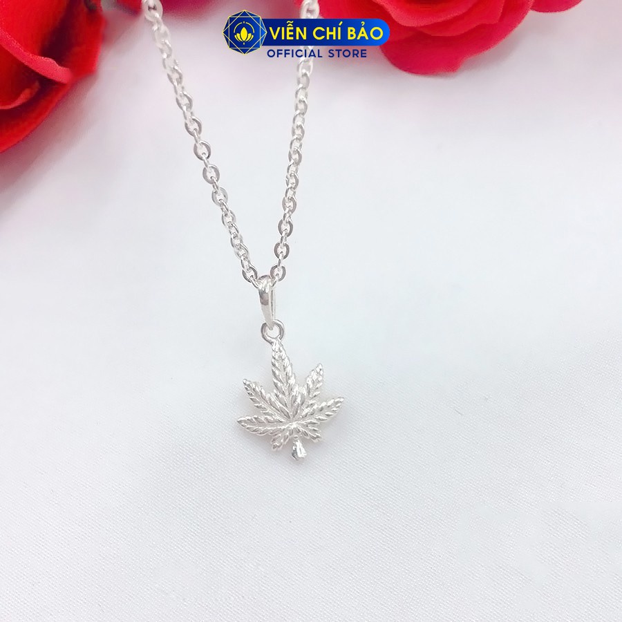 Dây chuyền bạc Lá Phong chất liệu bạc s925 thời trang phụ kiện trang sức nữ Viễn Chí Bảo D400780