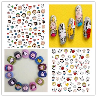 Sticker dán móng tay hoạ tiết hoạt hình chú chó Snoopy