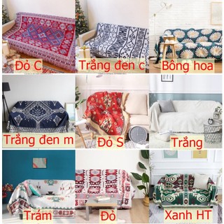 Khăn phủ sofa,bàn ghế vintage trang trí phòng ngủ nhà khách cao cấp sang trọng 130x180cm, 1m8x2m3...