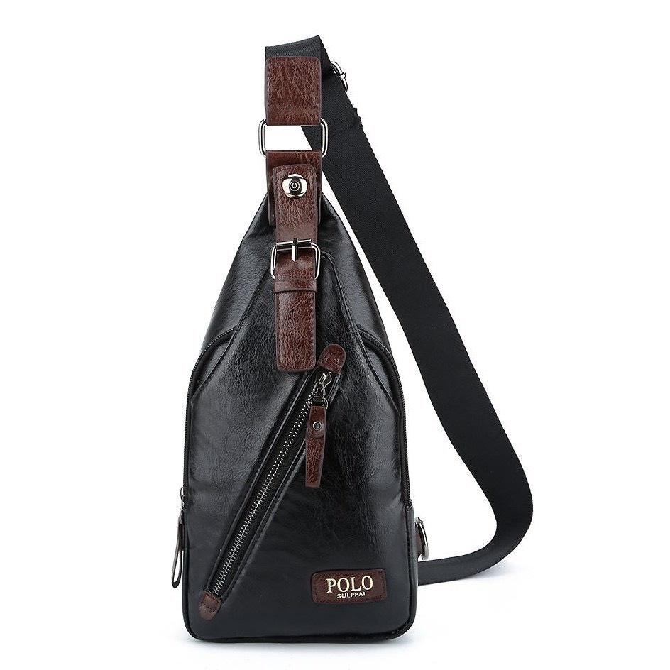 Túi Đeo Ngực & Túi Đeo Hông Nam Nữ Polo Bag - Da Vân Hạt Nhám