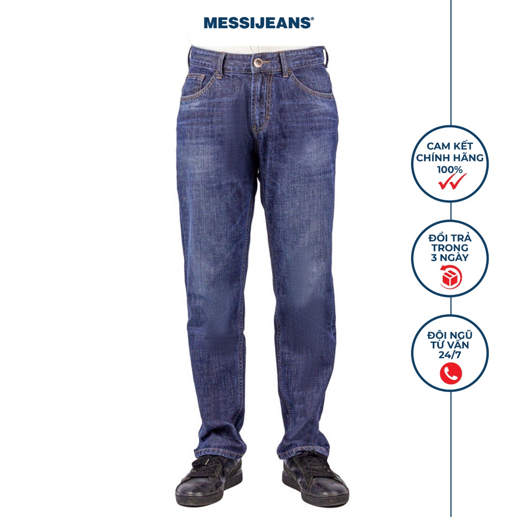 Quần jeans nam ống đứng thun nhẹ MESSIJEANS SJM1114-20