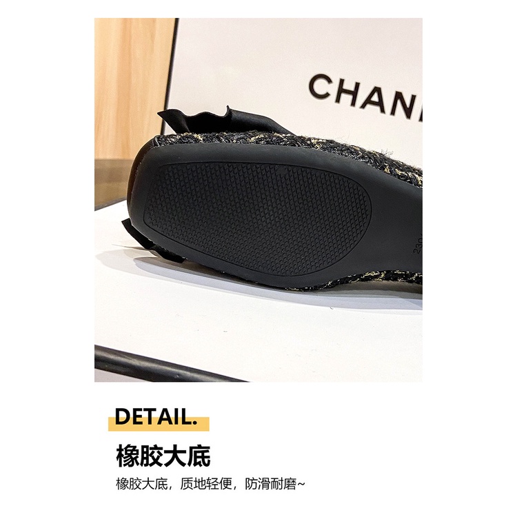 Giày Búp Bê Đế Mềm Dày Dặn Mũi Vuông Đính Nơ 2.5cm Phong Cách Thời Trang Dành Cho Nữ