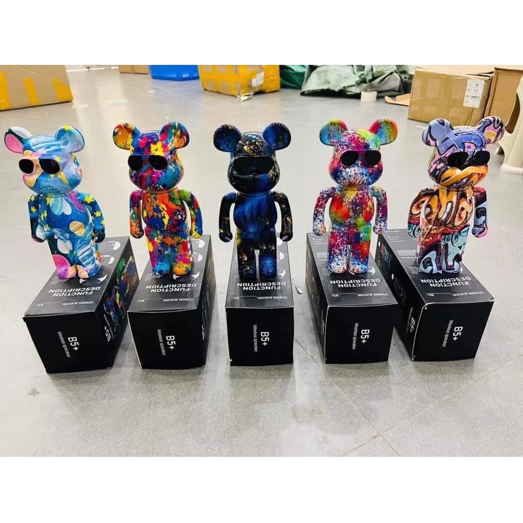 Loa Bluetooth Gấu Bearbrick Nghe Nhạc cực hay, Loa bluetooth Gấu Mini B5 Màu Sắc Sang Chảnh Mẫu Mới 2022