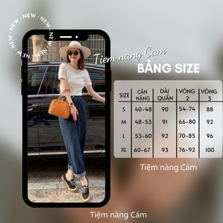 Quần bò mài dáng thụng, chất mềm tôn dáng