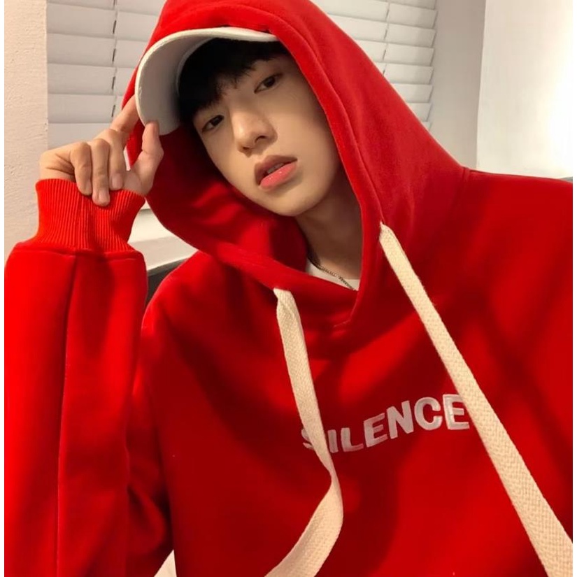 Áo Hoodie Tay Dài Dáng Rộng In Chữ Phong Cách Mỹ Thời Trang Cho Nam Và Nữ Plus Size M-5XL