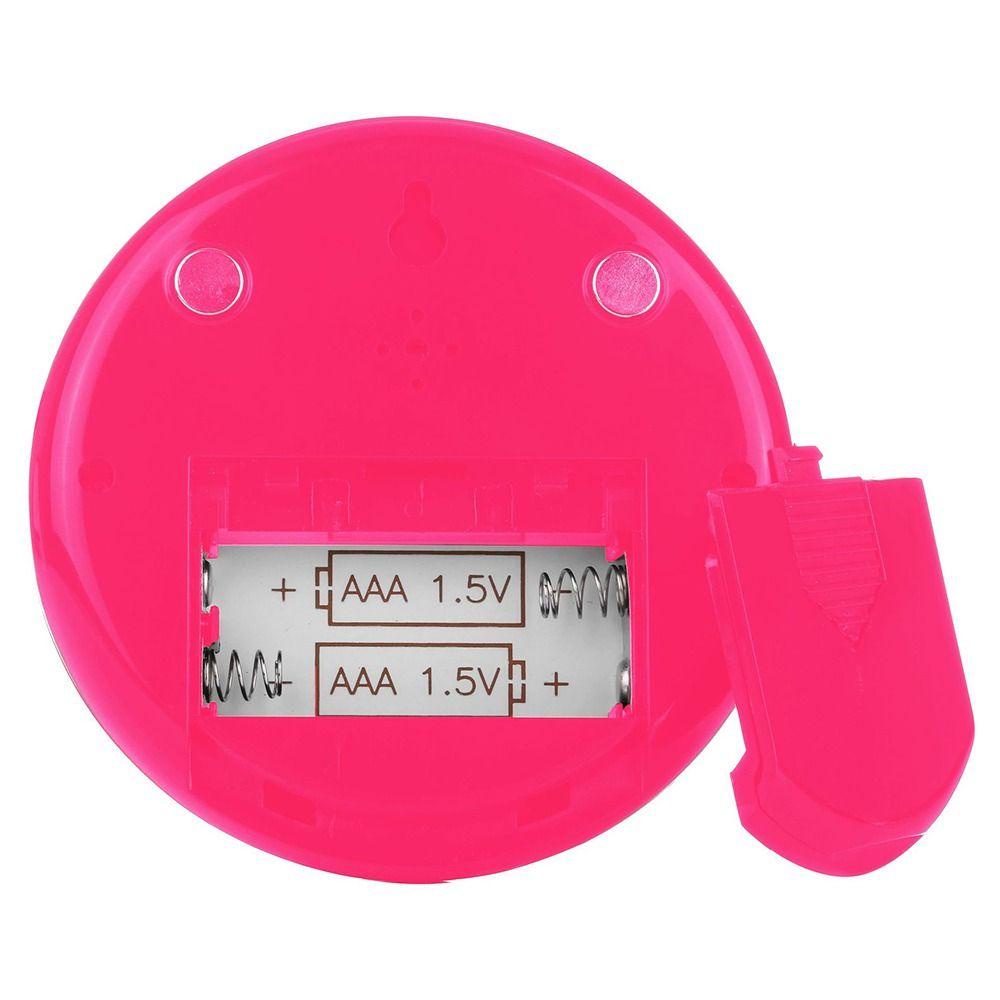 KUNHEV Digital Thermo-hygrometer Room Climate Round Humidity Gauge Alarm Clock