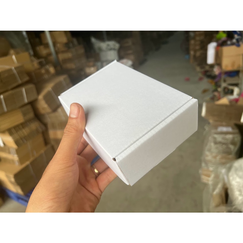 Hộp carton nắp gài đóng gói hàng COD 15x10x5 cm bộ 100 cái, sản xuất bởi SÀI GÒN CARTON