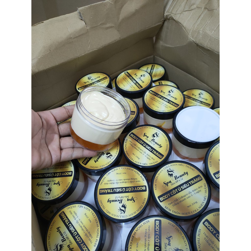 Kem Body Cốt 2 Lớp Siêu Trắng 250g