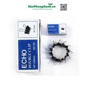 Kẹp sắt đen Echo 105 - 15mm (Hộp) - HD