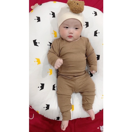 Mũ củ tỏi gấu nâu cho bé 0-12m