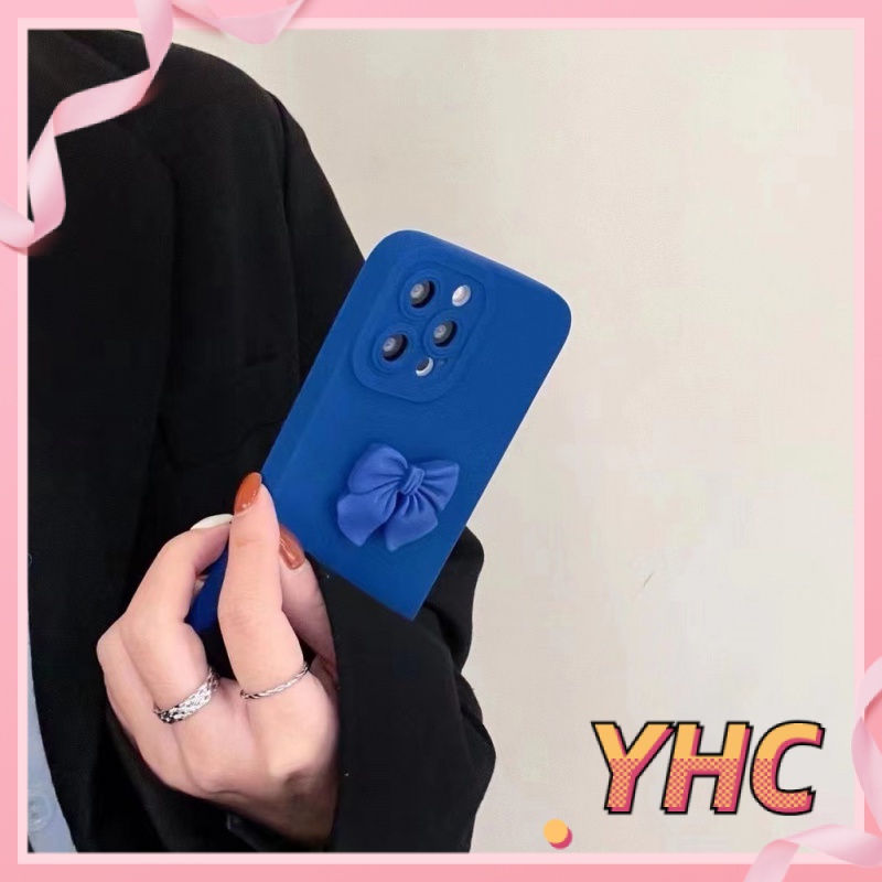 ốp iphone Hình Nơ 3d Màu Xanh Dương tương thích iPhone 6/6plus/6s/6splus/7/7plus/8/8plus/x/xs/xr/xsmax/11/12/13/pro/max/plus/promax-025