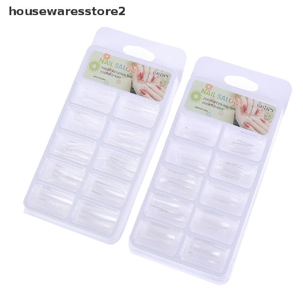 1 Hộp 2 Móng Tay Giả Trong Suốt Dùng Để Múa Ba Lê