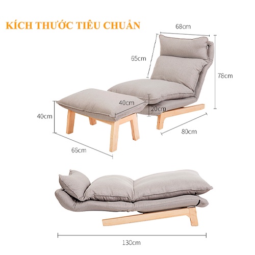 (HÀNG MỚI) Ghế Lười, Ghế Sofa Thư Giãn Phong Cách Nhật Bản Hiện Đại Tặng Kèm Đôn Ghế | BigBuy360 - bigbuy360.vn