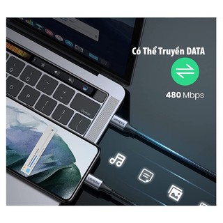 Cáp sạc nhanh QC3.0 USB-C to USB-C Ugreen (  70427 ,  70428 , 70429 , 90120  )