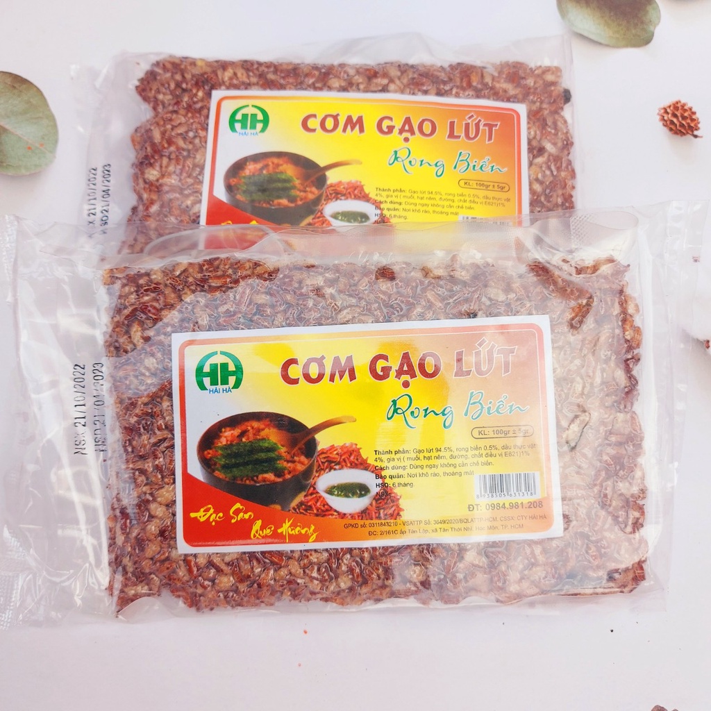 Cơm sấy gạo lứt 200g thơm ngon trọn vị thương hiệu Mlem Food.