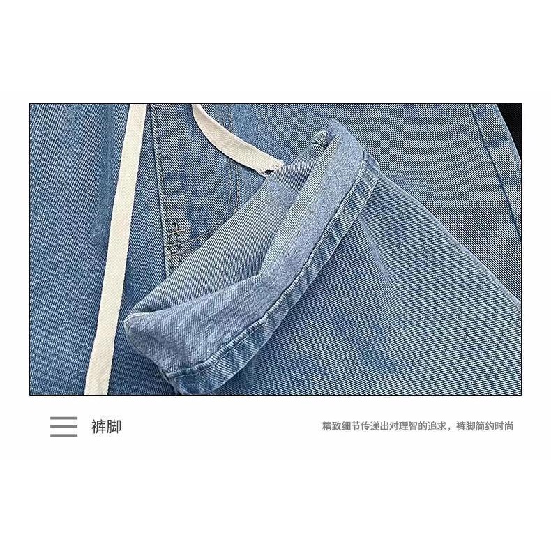 ✨✨ jeans cotton  Đề xuất Quần  nguyên chất co giãn thoải mái eo mã  Đơn giản đi lại S -xxxxxl