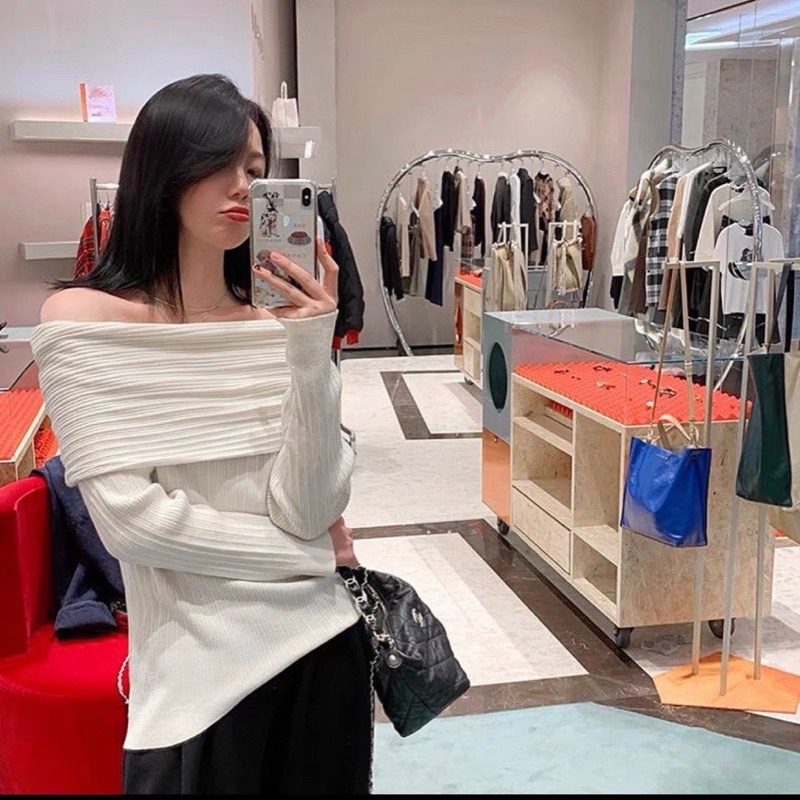 [NEW]ÁO THUN GÂN TRỄ VAI DÁNG DÀI”ASIMI TOP” tiểu thư