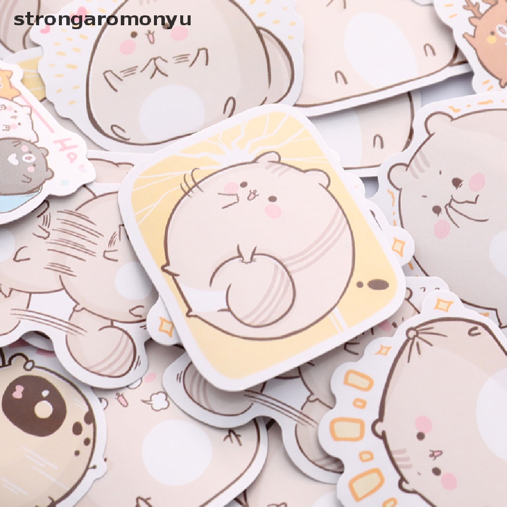 Bộ 45 Miếng Dán Hình Chuột Hamster Và Những Người Bạn Đáng Yêu Trang Trí Sổ Tay Nhật Ký Diy