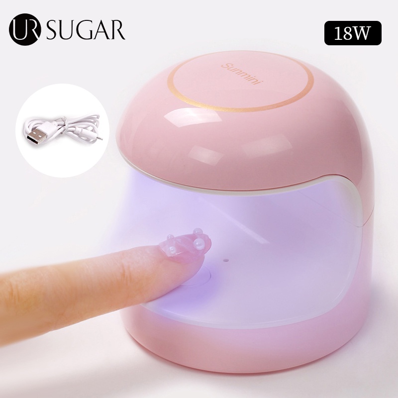Đèn hong khô sơn móng UR SUGAR mini công suất 18W thiết kế hình quả trứng tiện dụng