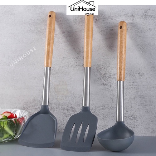 Bộ dụng cụ nấu ăn làm bánh, xẻng mui vá chiên xào nấu thực phẩm nhà bếp - UNIHOUSE
